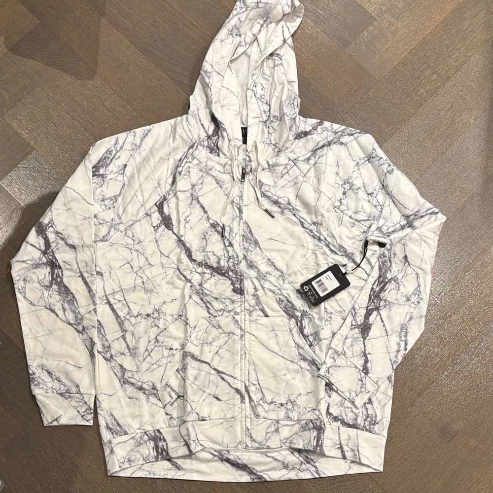 PJ Salvage Ivory and Gray Hoodie